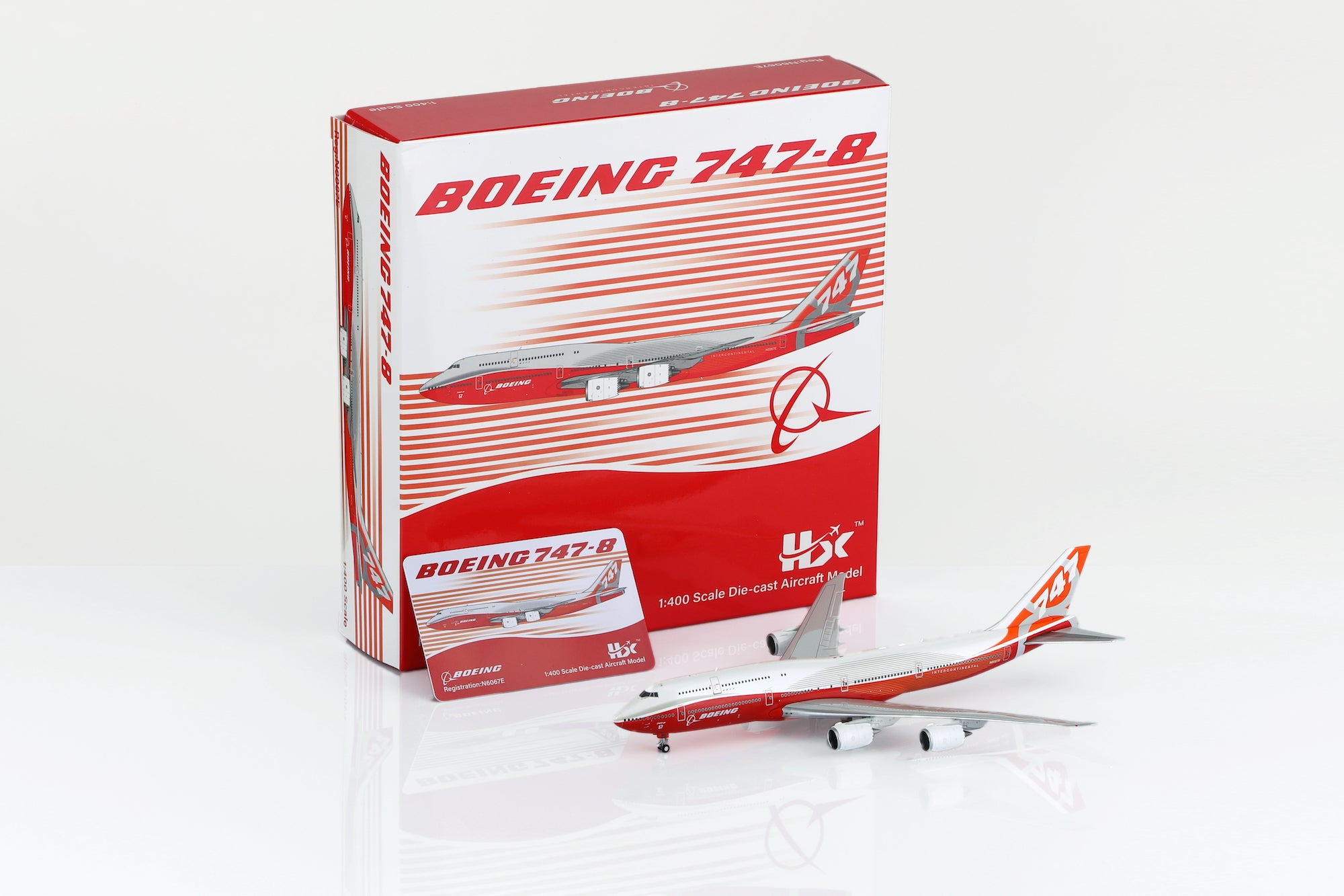 1/400 Boeing Company B747-8 Red "House livery" B631002 - cover